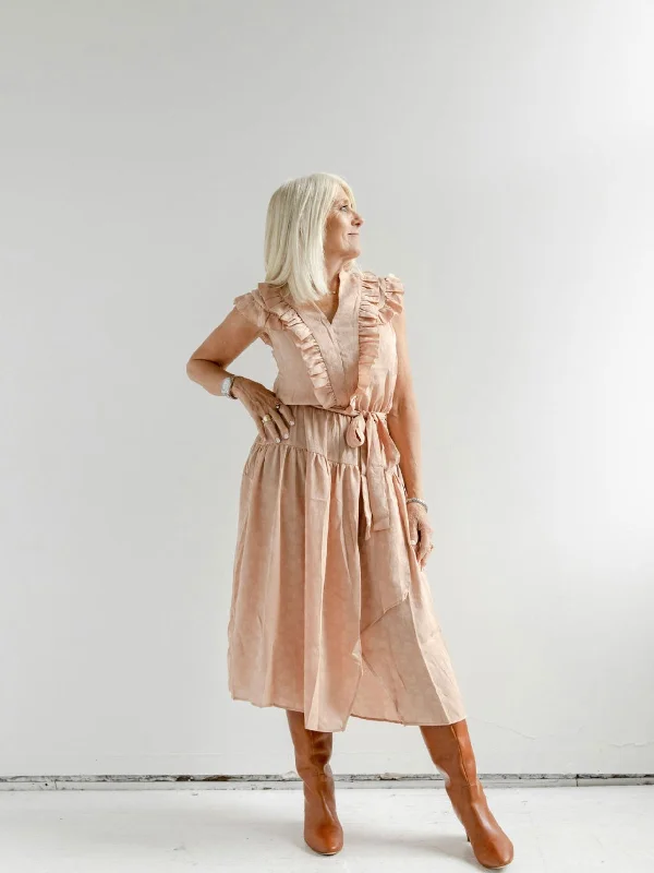 Graceful Fashion Apricot Daydream Dress