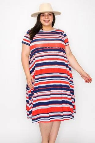 Affordable Online Boutique Red White Blue Dress