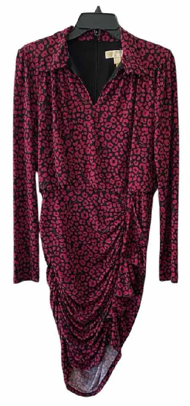 Plus Size Women's Fashion Michael Michael Kors Wine and Black Size M Dress