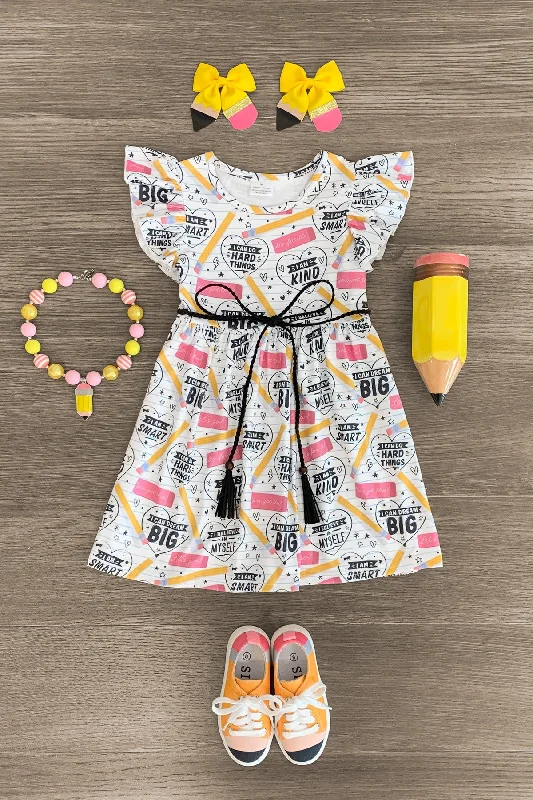 Women's Trendy Outfits Paper & Pencil Doodle Dress