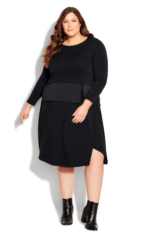 Exclusive Discount Black Beyond Knit Dress w Pockets