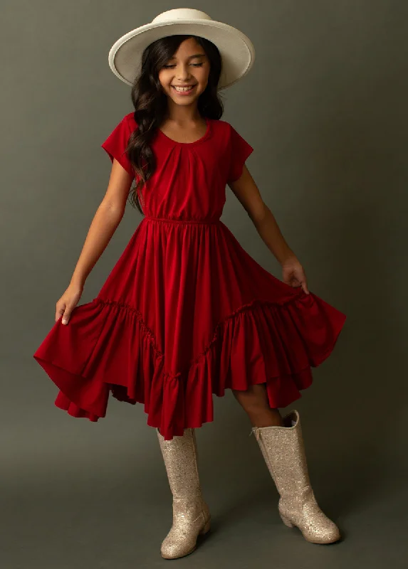 Women's Clothing Adrianna Dress in Crimson