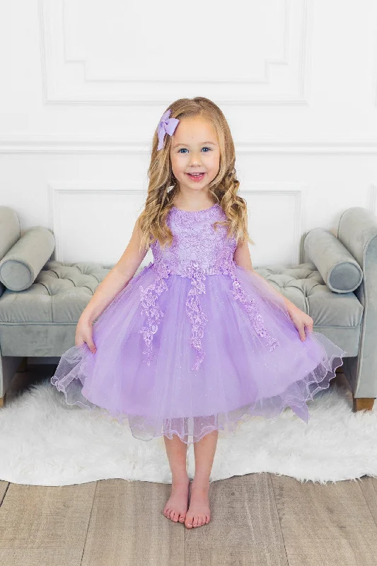 End of Season Sale Deluxe Lavender Sparkle Dress