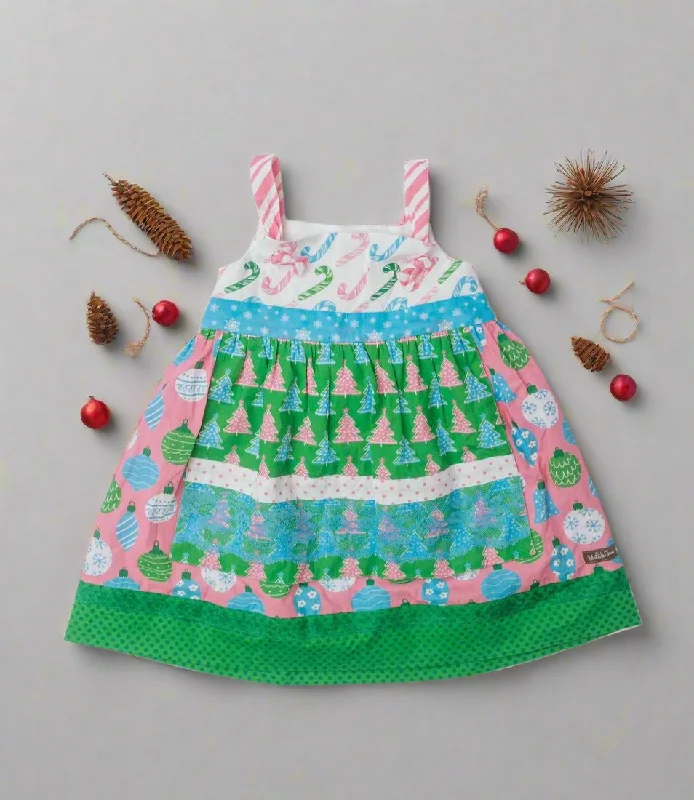 Eclectic Fashion Holly Jolly Spruce Knot Dress