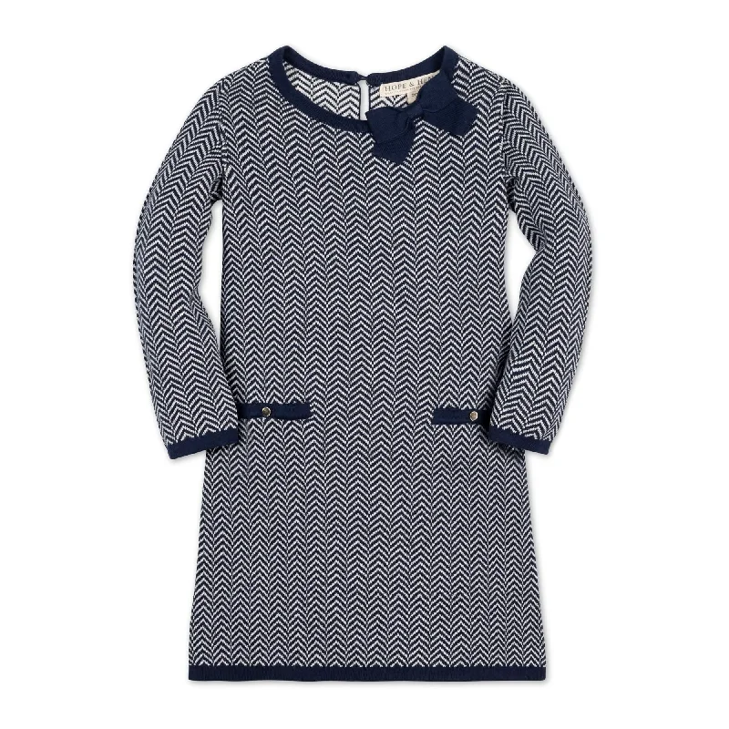 Women's Clothes Organic Bow Sweater Dress - Baby