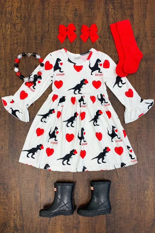 Extreme Clearance Deals "RAWR" Dinosaur Love Dress