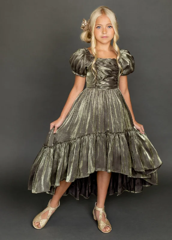 Save Big Mathilda Petticoat Dress in Bronze Iridescent