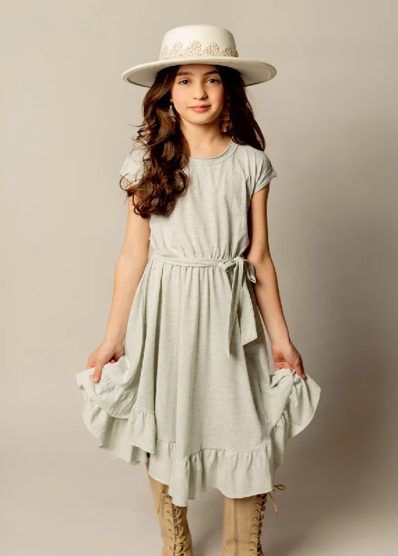 Women's Elegant Clothes Amoura Dress in Heather Cloud