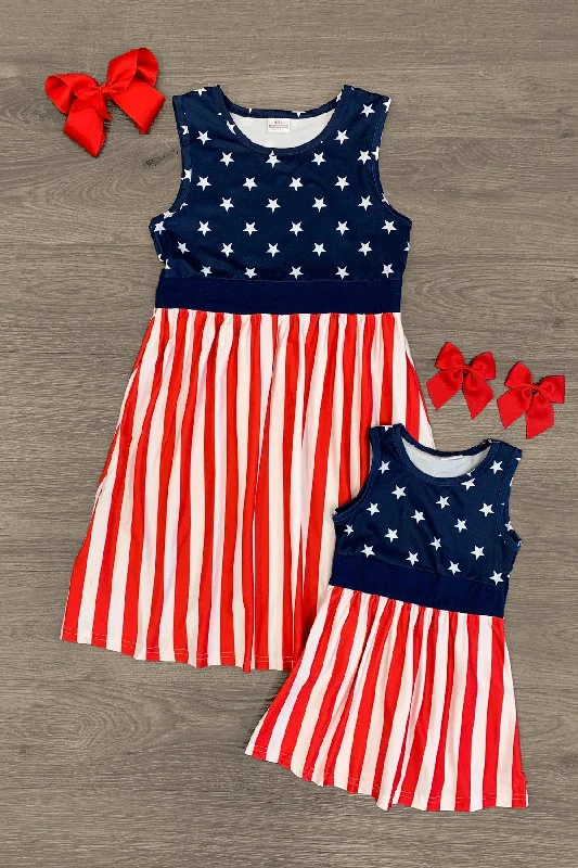 Women's Clothing For Work Mom & Me - Stars & Stripes Tank Dress