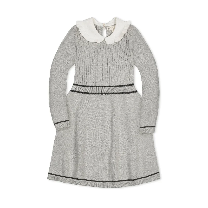 Online Boutiques Organic Peter Pan Collar Sweater Dress - Baby