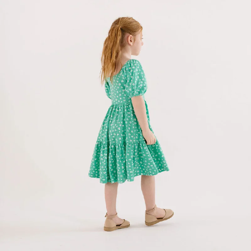 Modern Women's Fashion with Vintage Touches The Juliet Dress in Ditsy Green