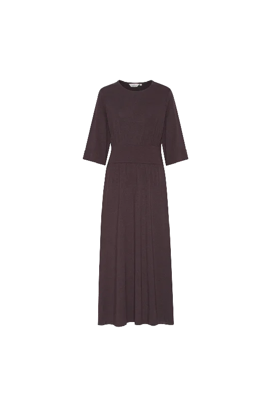 Hot Trends Jo Long Dress - Chocolate Plum