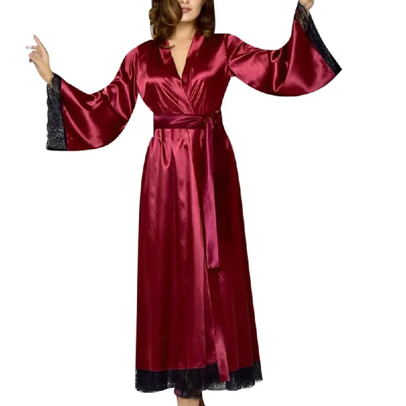 Sales Clothes Sexy Long Silk Kimono Dressing