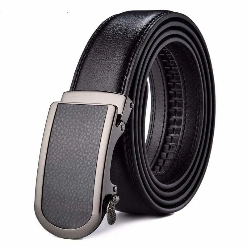 Women's Athletic Outfit Wide Luxury Automatic Buckle Ratchet Dress Belt