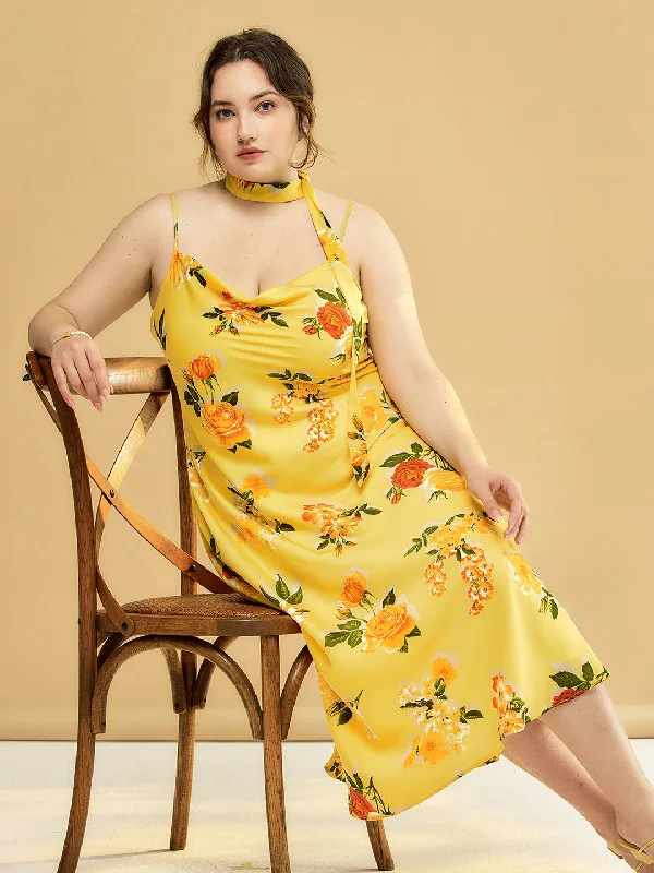 Women's Party Outfit Plus Size Elena Chiffon Dress