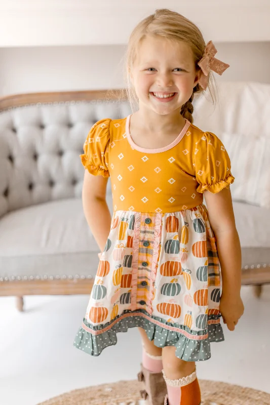 Timeless Women's Clothing Little Pumpkin Jubilee Button Dress