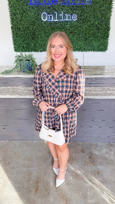 Best Boutiques Online "Not Your Average" Plaid Ruffle Dress