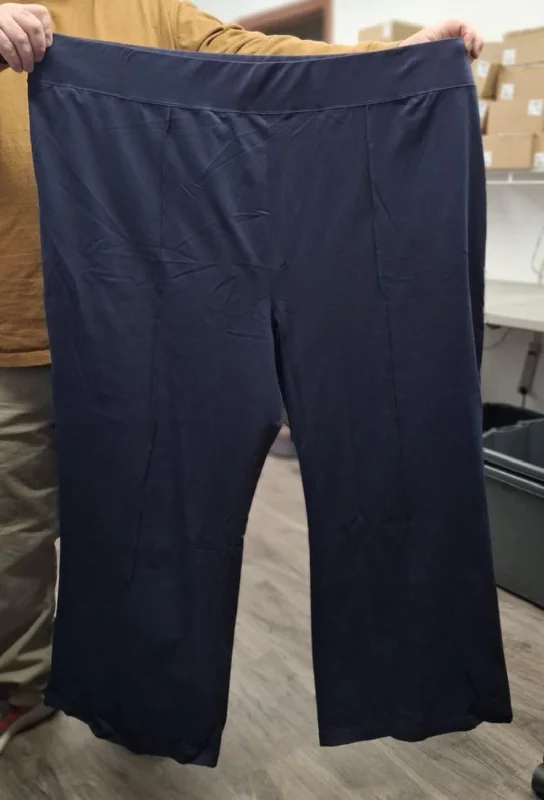 Plus-Size Women's Garments Navy Dress Pant Pants