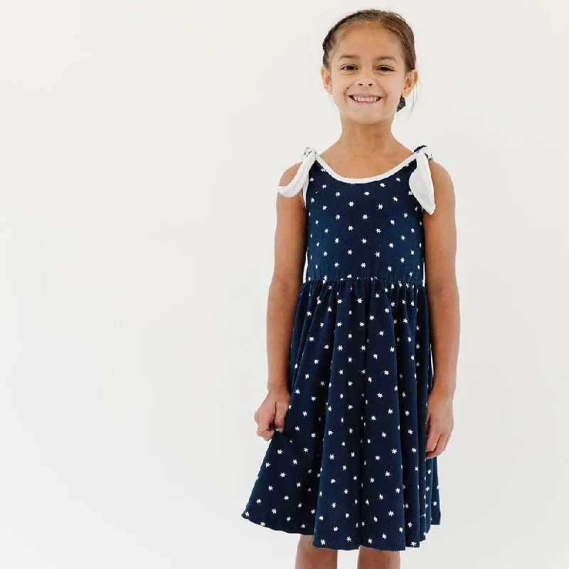 Online Boutiques The Bow Tank Ballet Dress in Blue Stars