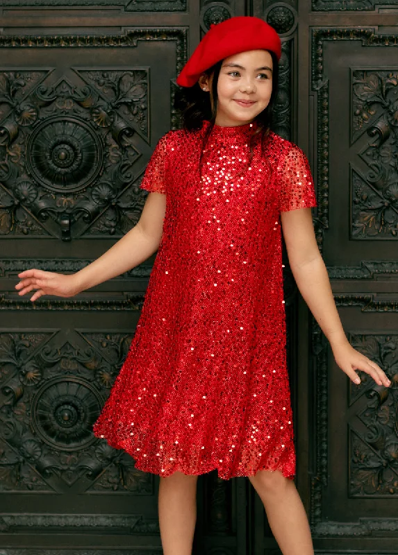 Charming Women's Outfit For Special Occasions Ansel Dress in Red