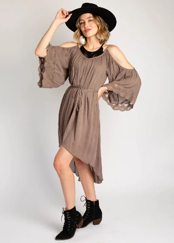 Casual Wear Dela Dress in Taupe