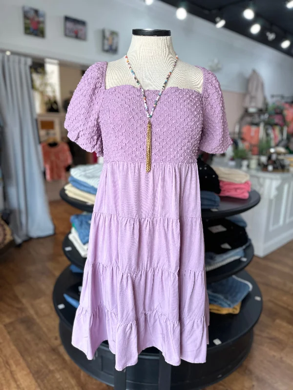 Timeless Classics Never Going Back Babydoll Dress ~ Lavender