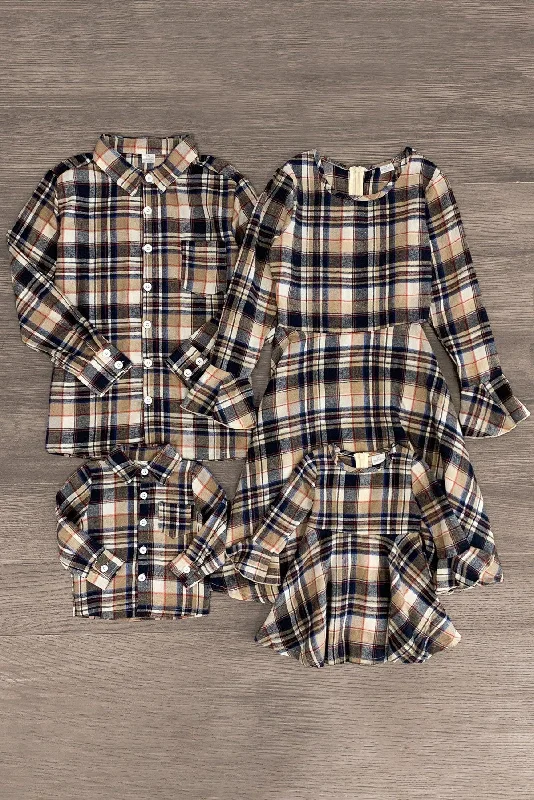 Casual Clothing for Women Family Flannel Dresses & Tops