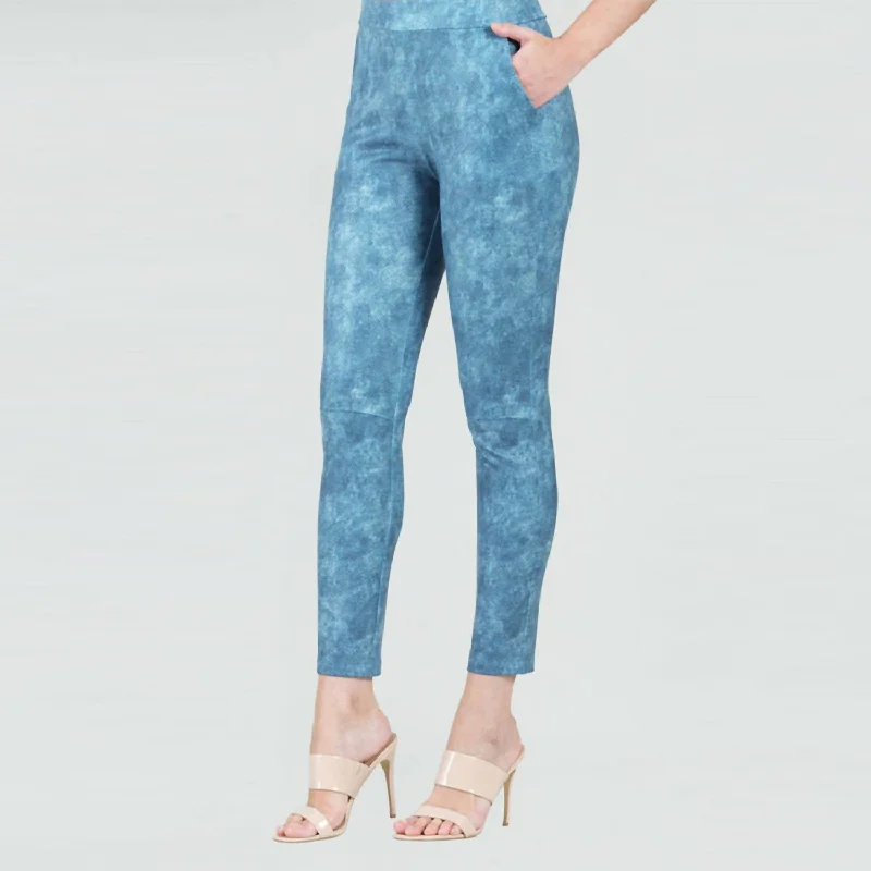 Blue Snakeprint Legging