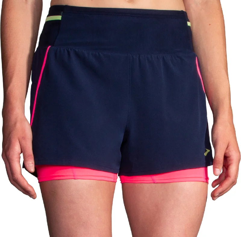 Brooks 3 Inch High Point 2.0 2 In 1 Womens Running Shorts - Blue