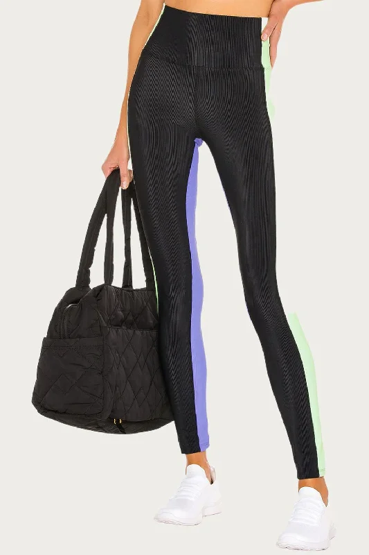 Colorblock Legging In Black Sherbert