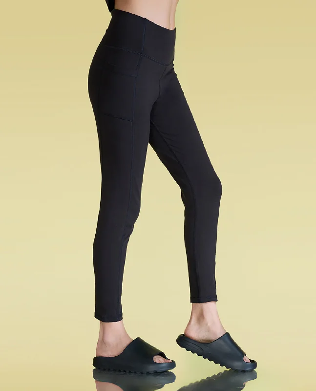 Women Cotton Stretchable Leggings with Pockets