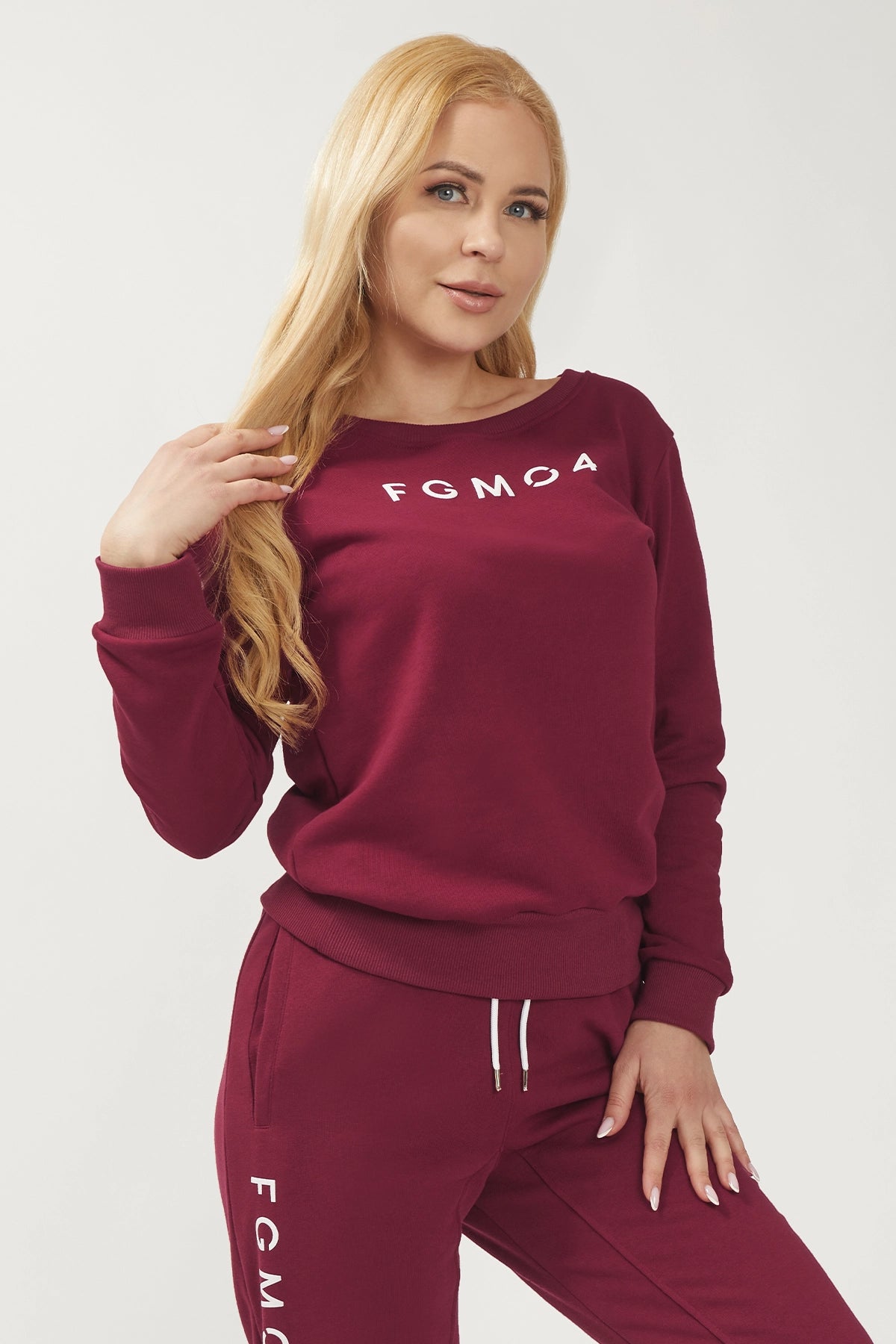 Women's Comfortable Apparel Felpa Ikonic FW 23/24 Borgogna