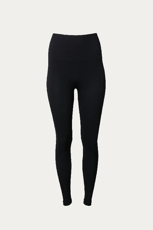 High-Rise Stretch-Jersey Leggings In Black