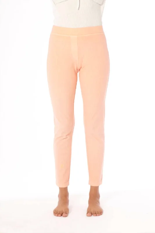 High Waisted Leggings In Peach