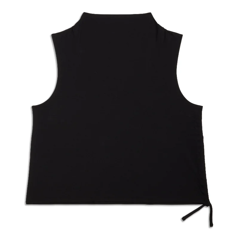 Women's Holiday Clothes LA Side Cinch Mockneck Tank Top - Resale