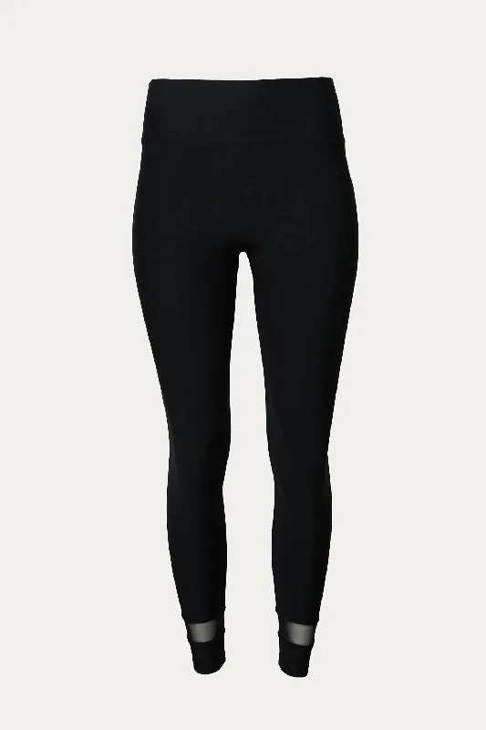 Lift Mesh Panel Legging In Black