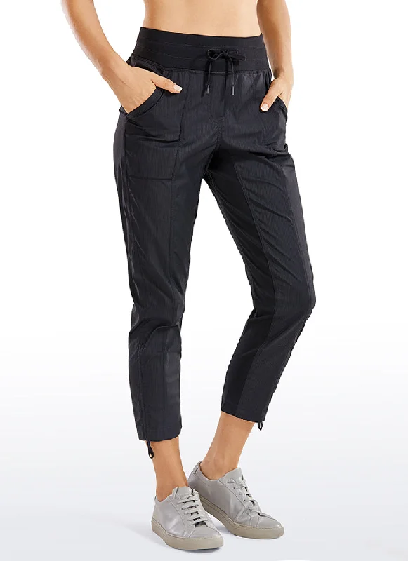 Striped Pants with Pockets 25''- Cinched Leg