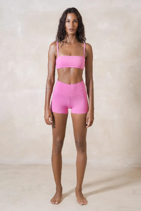 Women's Vacation Clothes Rib Shorts