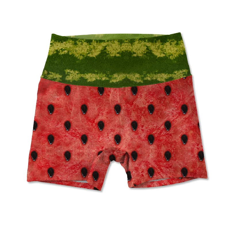 Vintage-Inspired Women's Apparel Women's Active Shorts - Watermelon