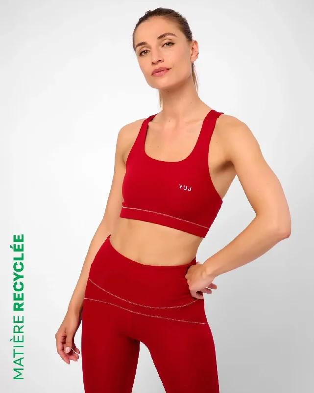 BANDHA red yoga bra