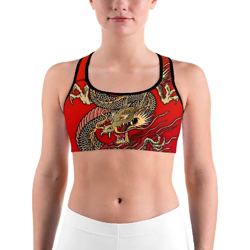 Chinese Dragon Sports Bra