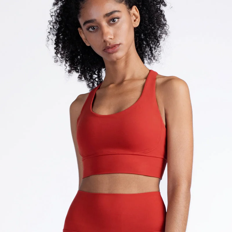 Women's Holiday Clothes Cross Back Sport Yoga Bra