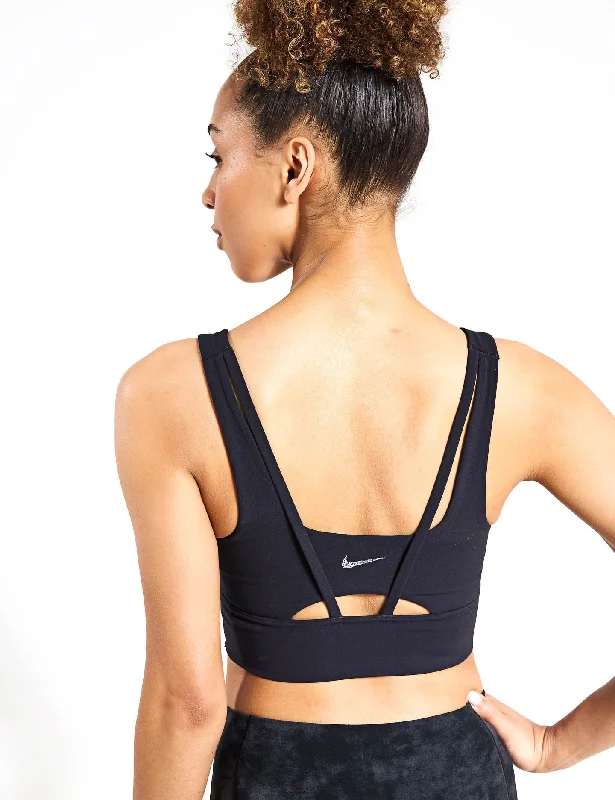 Alate Ellipse Longline Sports Bra - Black/Sail