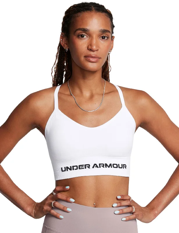 Vanish Seamless Low Sports Bra - White/Black