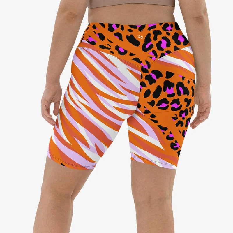 Biker Shorts Cheetiger" Orange