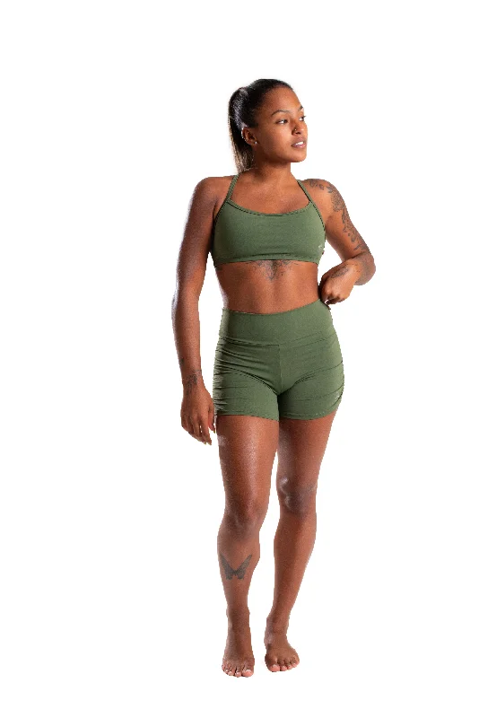 Mid-Rise Shorts, Jungle Green, Cool Form Light