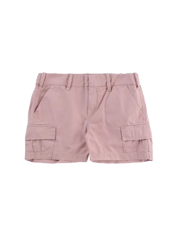 Women's Cargo Short In Rose